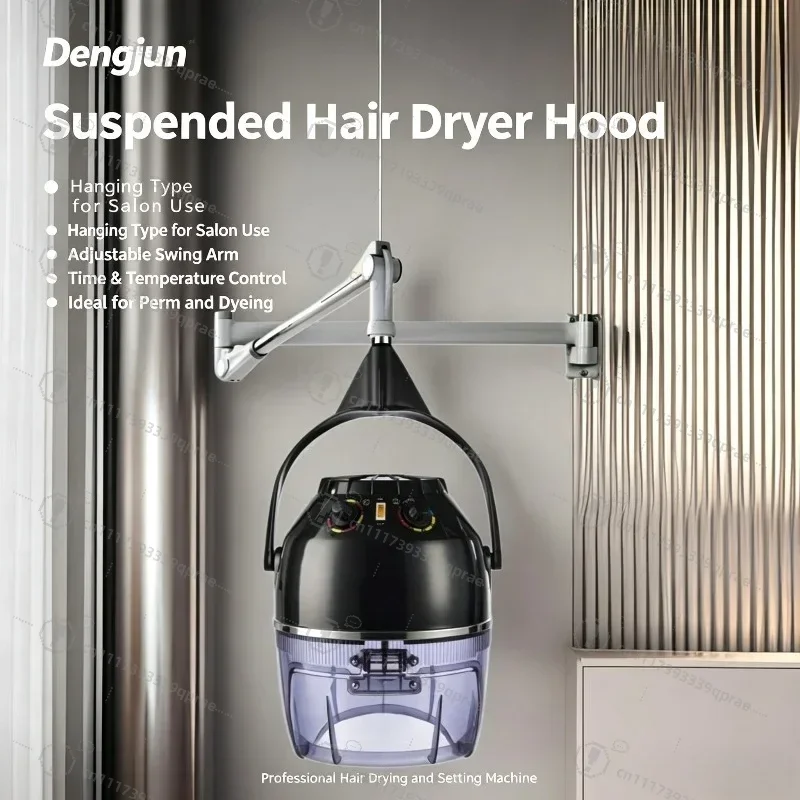 Wall‑Mount Hair Dryer Processor Hanging Arm Hair Steamer Salon Perm Dye Oil Treatment Hair Styling Machine For Beauty Barber