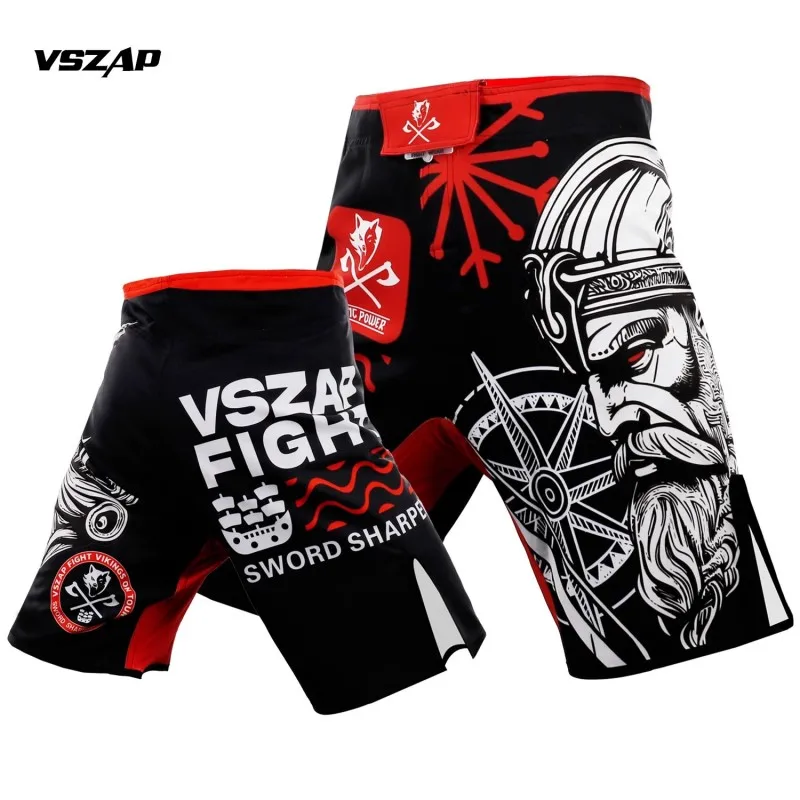 VSZAP Mma Boxing Sports Fitness Personality Breathable Loose Large Size Shorts Thai Fist Pants Running Fights Shorts