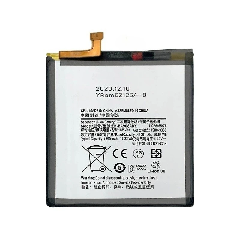 Brand New EB-BA908ABY 4.4V 4400mAh High Quality Replacement  Battery For Samsung Galaxy A90 5G A908 A908B A908N Mobile Phone