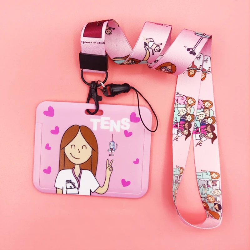 TENS TCAE Ausweishalter mit Umhängeband für Ärzte und Krankenschwestern, Kreditkartenetui, Halsband, Kartenhalter, Handyband, Ausweiszubehör, Geschenk – Detail 16