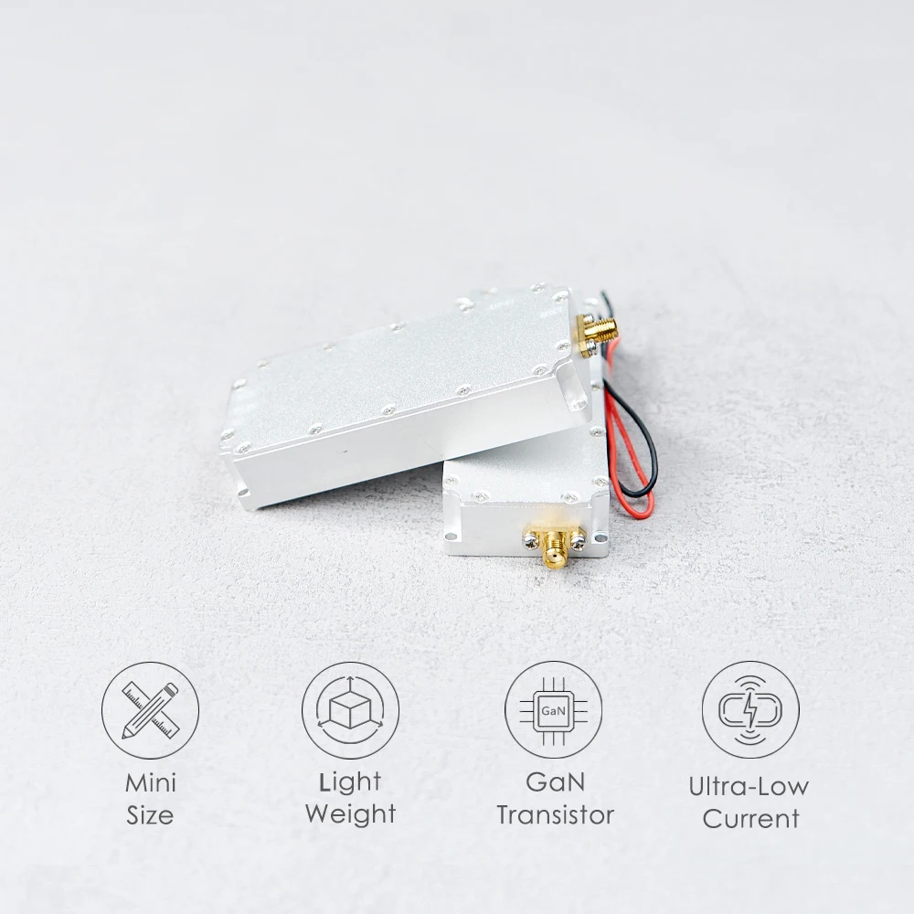 Módulo amplificador de potência RF 10W 720MHz-2.4GHz GaN