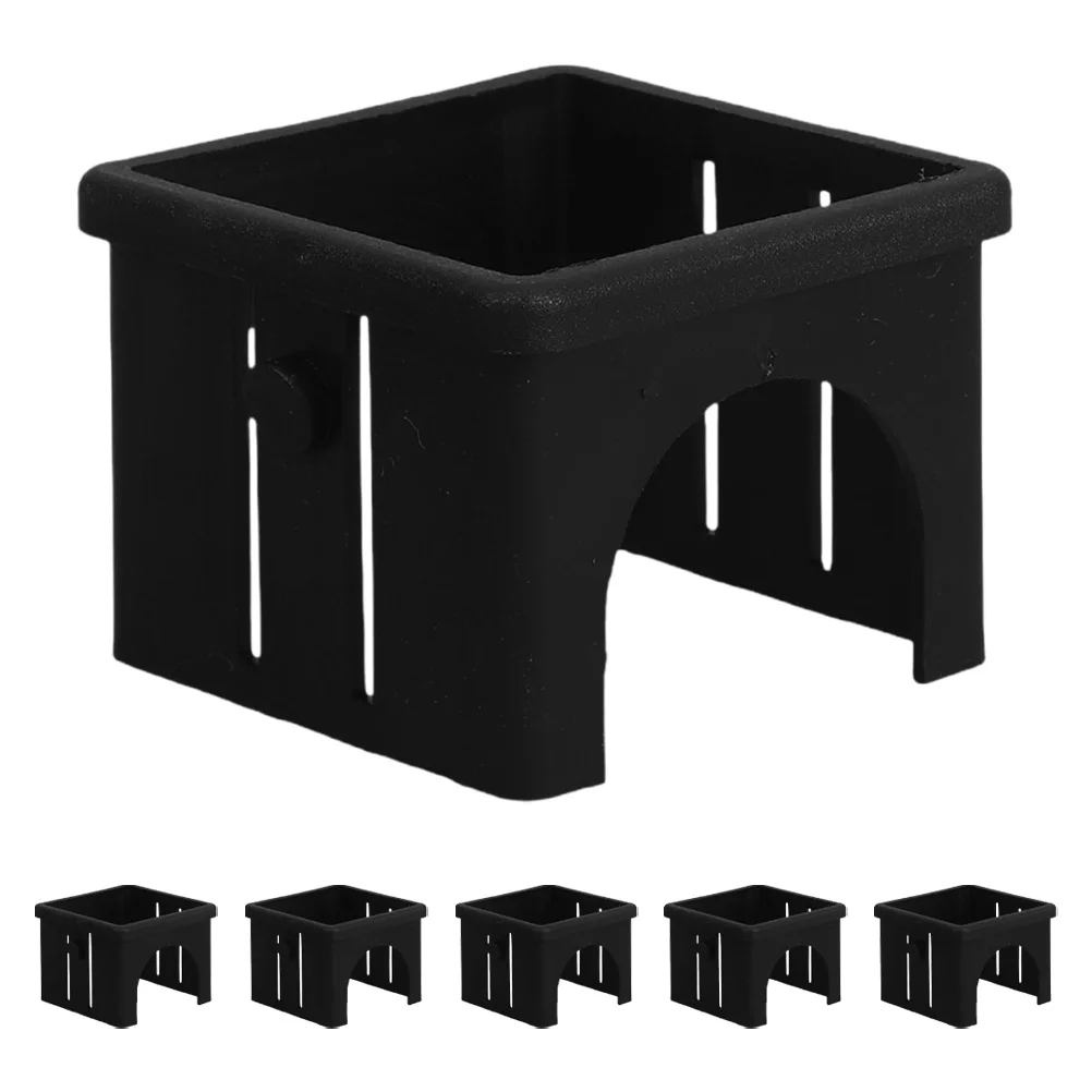 

6pcs Hollow Square Tube Sleeve: Inner Glide Adapter For Fitness Machine Parts Durable Barbell Sleeve With Low Friction Slide