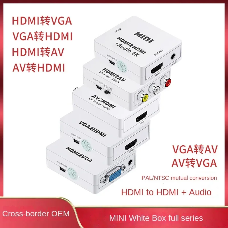 

Многофункциональный преобразователь HDMI: HDMI в AV, VGA, HDmi, 2AV, 2VGA, 2HDMI