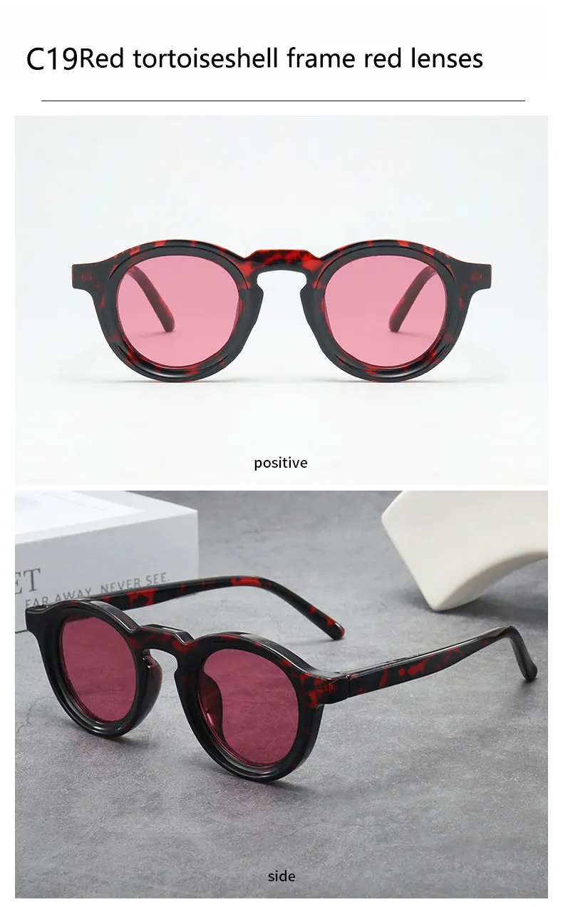 2025 Retro-Sonnenbrille mit dickem Rahmen, ovale Sonnenbrille für Herren, amerikanischer Stil, graue Brillen, Retro-Leopardenmuster-Brille, UV400-Rezept – Detail 30