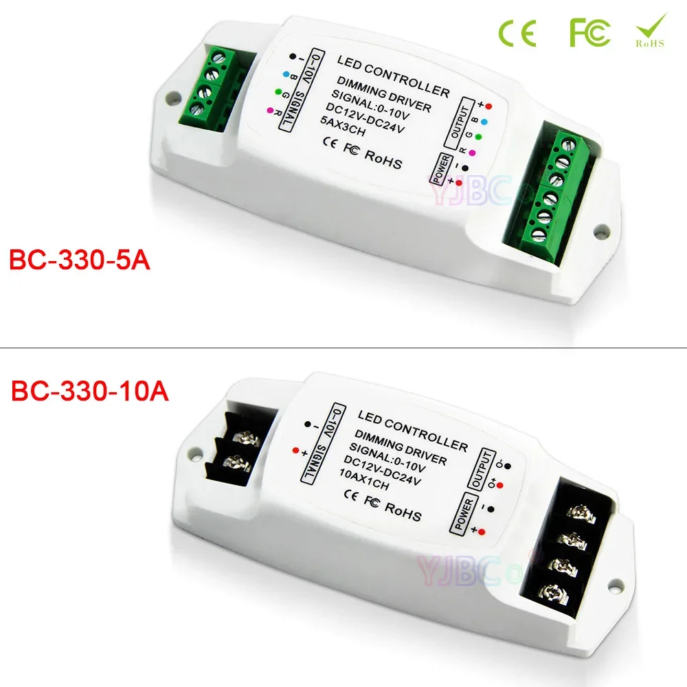 bincolor led dimmer driver escurecimento conversao de sinal entrada led converter pwm 010v 1 10v 10a 15a dc 12v24v 01