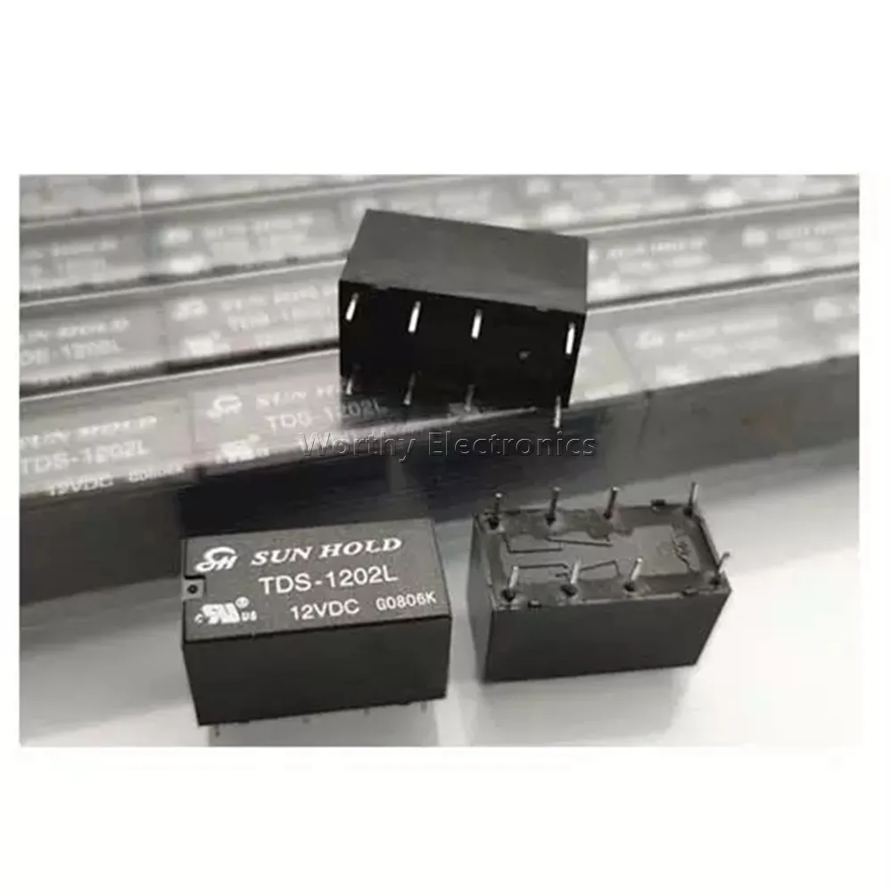 

Free Shipping 10PCS/LOT 12VDC 8PIN Relay TDS-1202L