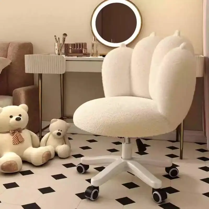 

No Arm Soft Office Chair Small Roller Modern Study Living Room Office Chair Ergonomic Comfortable Silla De Escritorio Furniture