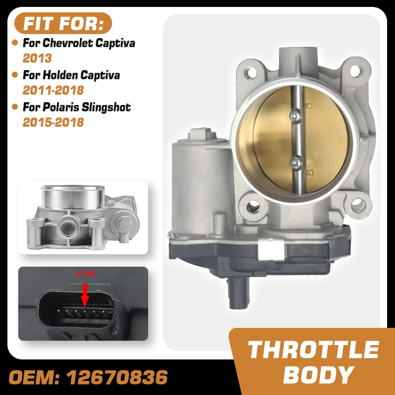 

Throttle Body Valve For Holden Captiva 2011-2018 Chevrolet Captiva 2013 Polaris Slingshot 2015-2018 Body Accleration 12670836