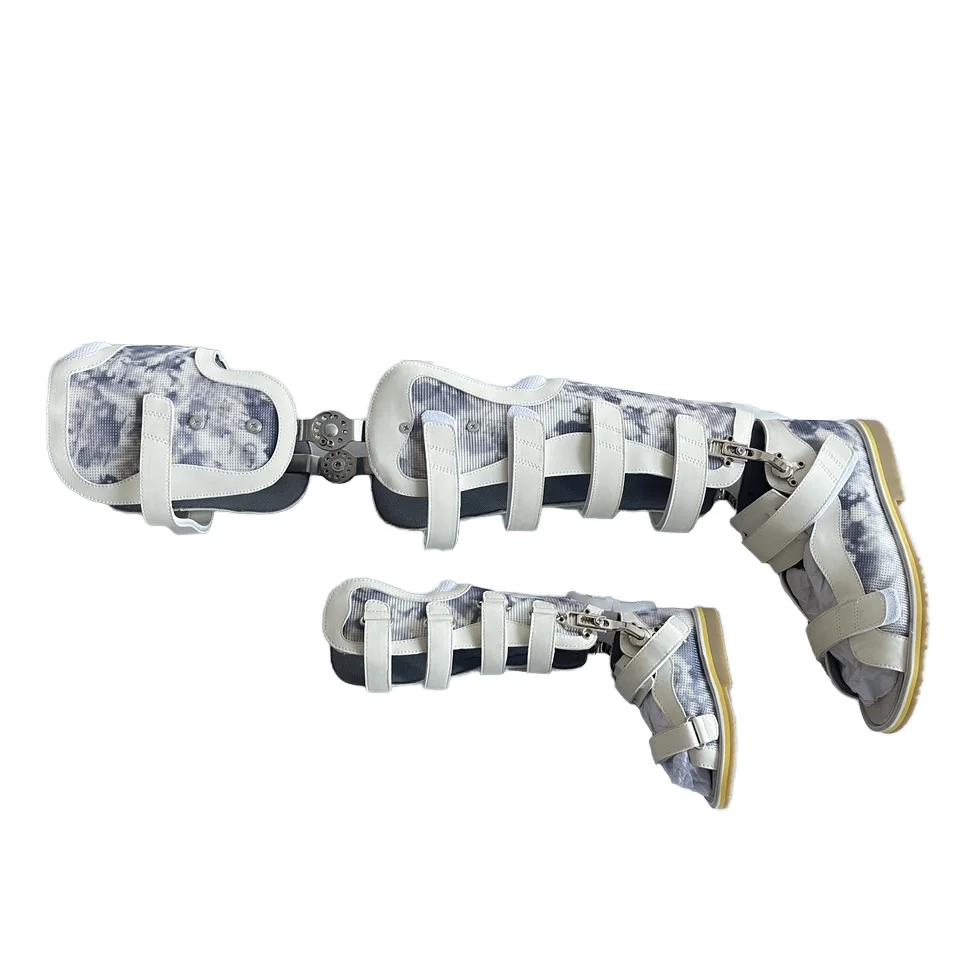 High Cut Breathable White Corrective Shoes For Cerebral Palsy Orthotic Machines Fixer Prosthetic Rehabilitation Equipment