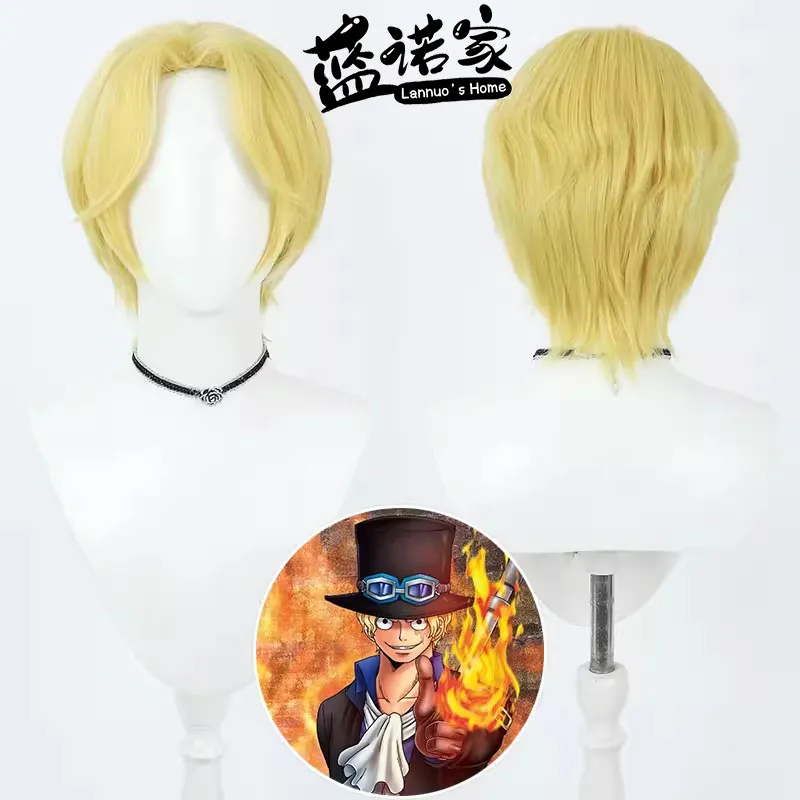

Anime Sabo the Flame Emperor Cosplay Wig Halloween Carnival Party Props Synthetic Hair Heat Resistant Fiber + Wig Cap