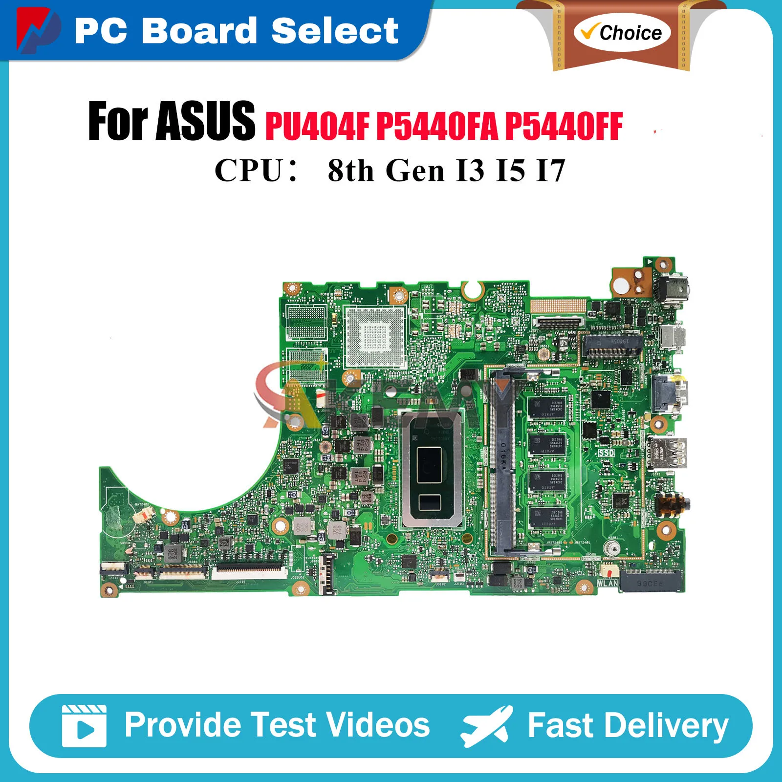 

P5440FA Laptop Motherboard For ASUS ProArt P5440FA P5440F P5440FF PU404F Notebook Mainboard With I3 I5 I7 CPU 100% tests OK stk
