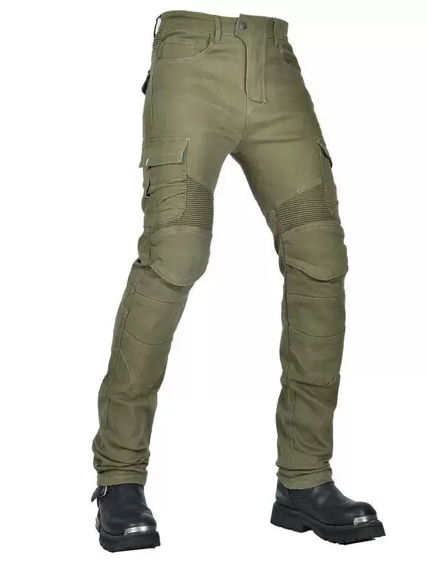 Hot selling motorcycle jeans, racing pants, multi pocket workwear riding pants, anti fall off-road motorcycle casual pants
