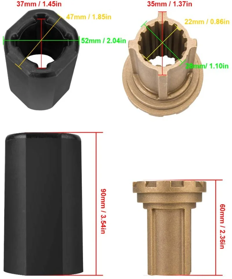 MERCURY propeller hardware kit 835257Q1 Flo-Torq II Hub Kit fit Mercury 60-135 HP, Mercruiser Alpha Bravo One Drives