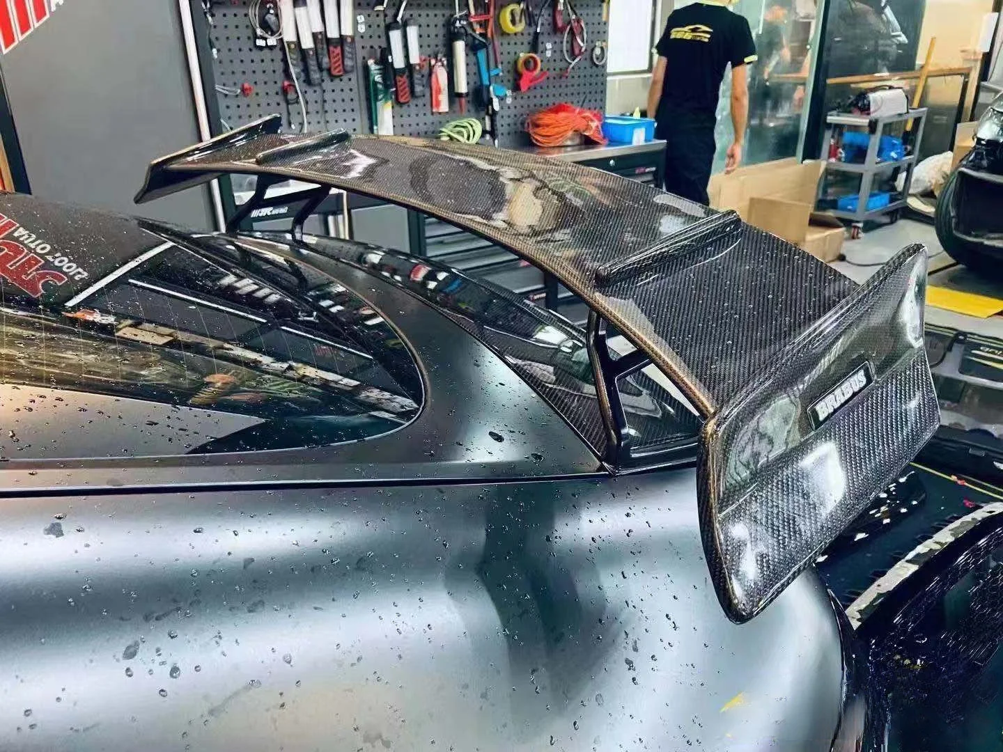 High Quality BS Style Carbon Fiber Spoiler Wing Single Carbon Fiber Rear Spoiler for Gt63 Gt50 Gt53 Wing