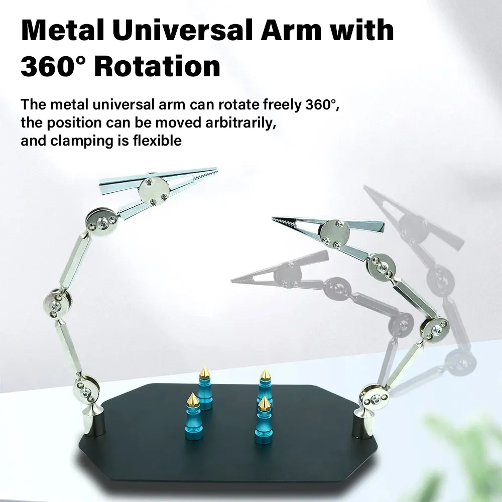 ポータブルデスククランプはんだ付けステーションホルダー-pcb-アリゲータークリップ-マルチヘルピングサードハンドツール-溶接修理用