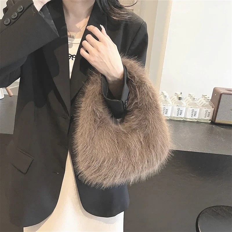 Thumbnail 3 - #83 Faux Fur Shoulder Bags Deals & Discounts