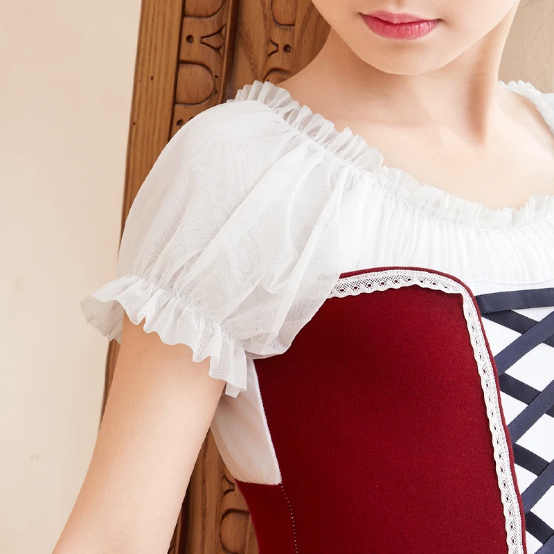 Meisjes Ballet Jurk Bladerdeeg Korte Mouw Ballet Tutu Jurk Kinderen Ballet Turnpakje Jurk Verjaardag Aankleden Meisjes Dans Kostuum Dancewear