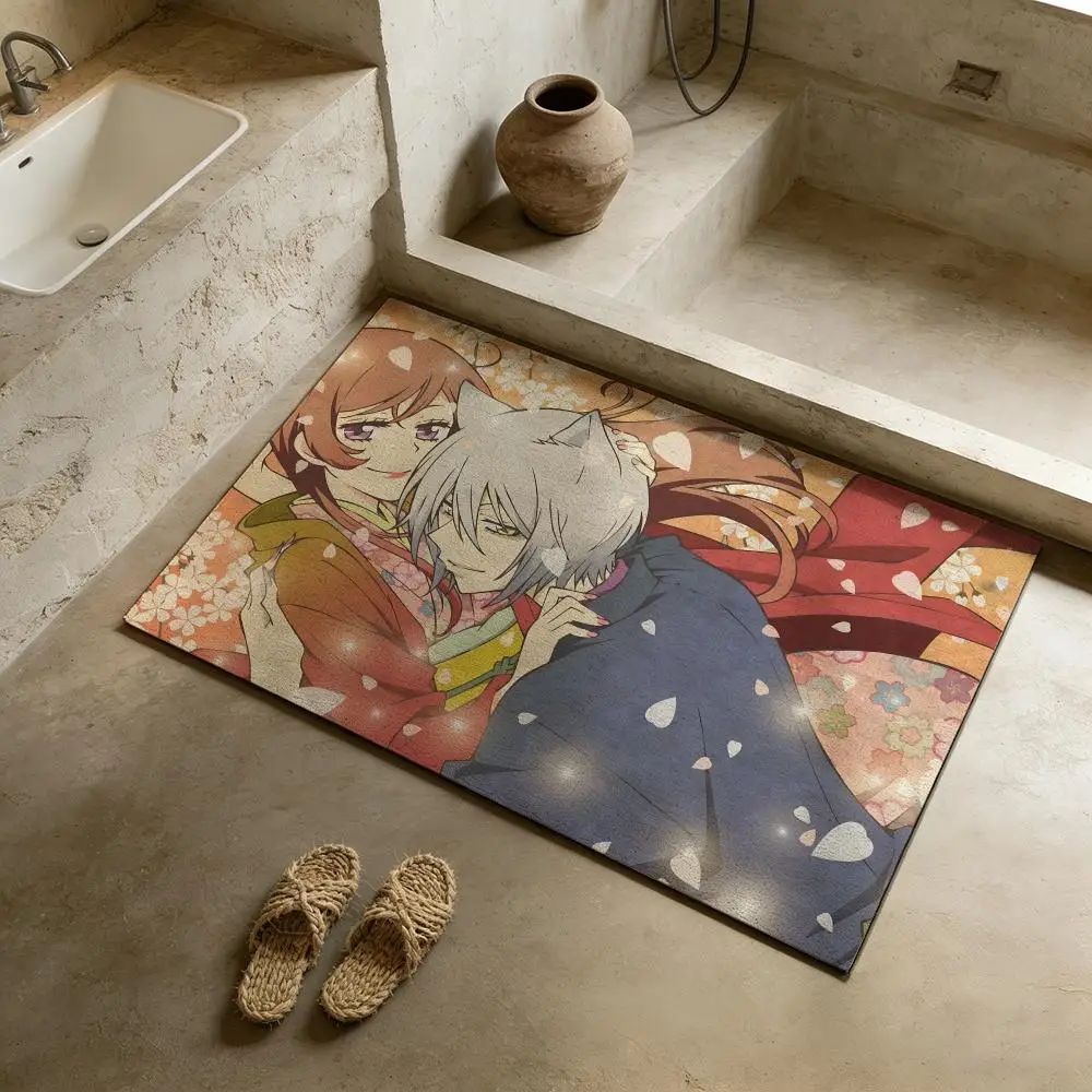 Floor Mat Diatomite Bath Mat, Quick-Drying Non-Slip Absorbent Mat, Washable Home Floor Ma K-Kamisama Kiss
