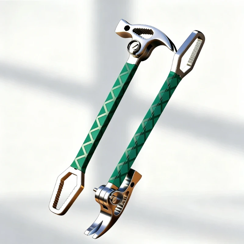 Integrated Wrench Hammer Adjustable Claw Hammers Multifunctional Manganese Steel Nail Hammer Woodworking Professional Hand Tools