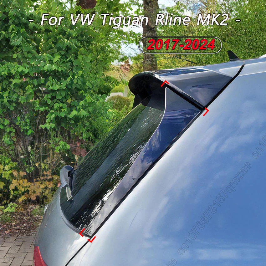 

For Volkswagen VW Tiguan Rline MK2 2017-2024 Car Rear Window Spoiler Splitter Black Rear Trunk Window Tail Wing Body kits Tuning