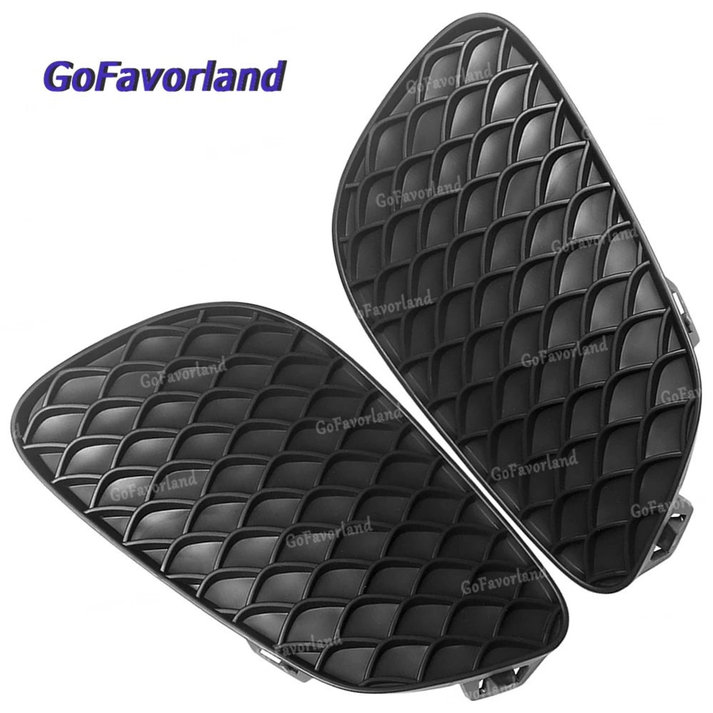 

Pair Front Left Right Bumper Outer Grille Cover Black Plastic 2538851702 2538851802 For Mercedes X253 GLC 2020 2021 2022