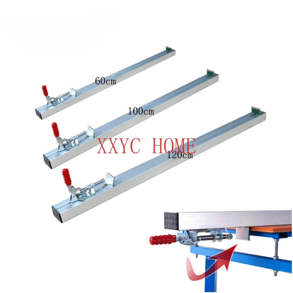 New Electric Circular Saw Guide Rail System 80/100/120cm Clamp Edge Straight Cut Guide Fixing Clip Fixture Woodworking Tool