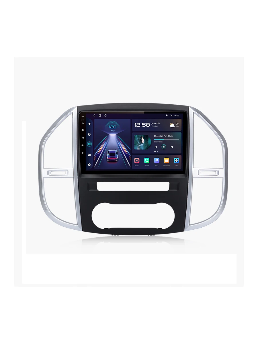 Junsun Draadloze CarPlay Android Auto Autoradio Voor Mercedes Benz Vito W447 2014-2020 Gps Multimedia 2 Din Systemen stereo - afbeelding 2