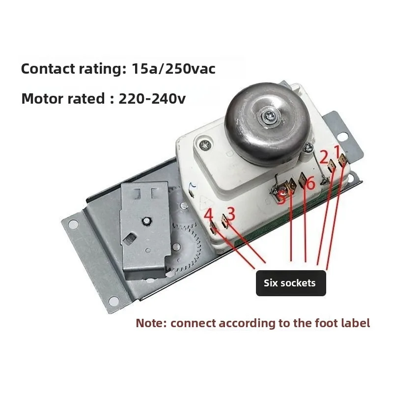 Microwave oven 6-wire universal timer, suitable for Midea microwave oven WLD35-1/S universal WLD35-2S