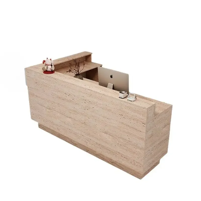 # Dental Barber Reception Counter Curved Boutique Retail Store Reception Counter Clothing Shop Receptiebalie Toonbank Furniture
