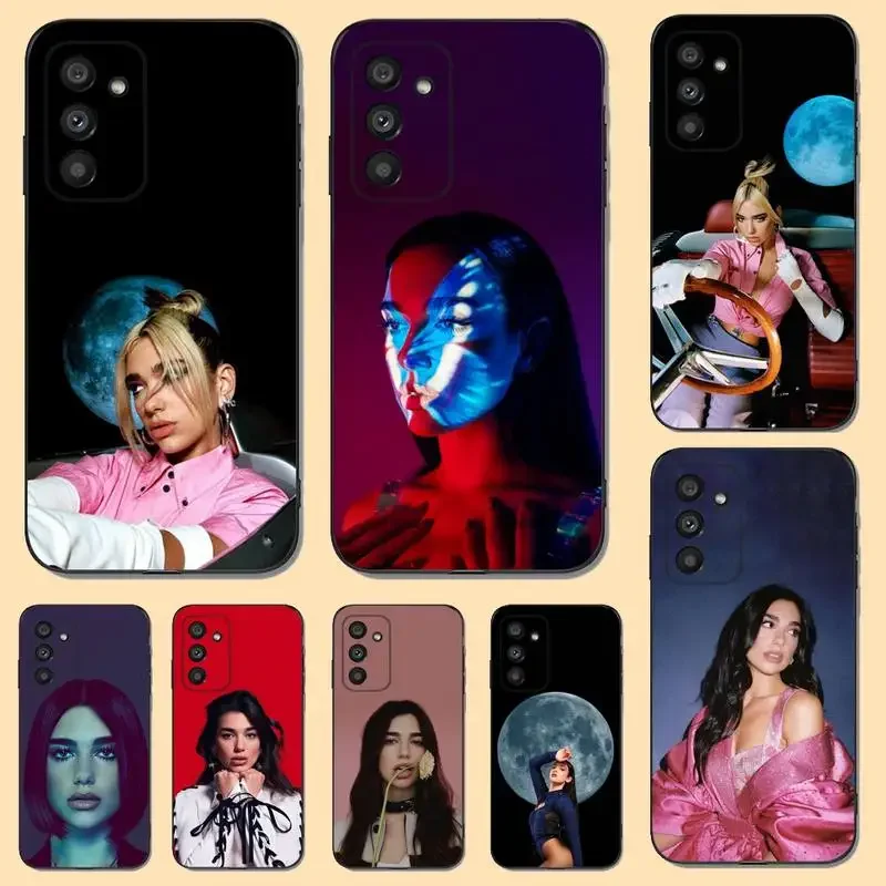 Piosenkarka D-Dua Lipas fajne etui na telefon do Samsung S23,22,21FE 20,10lite 9,8,5plus 6,7edge Note20,20ultra czarny silikon