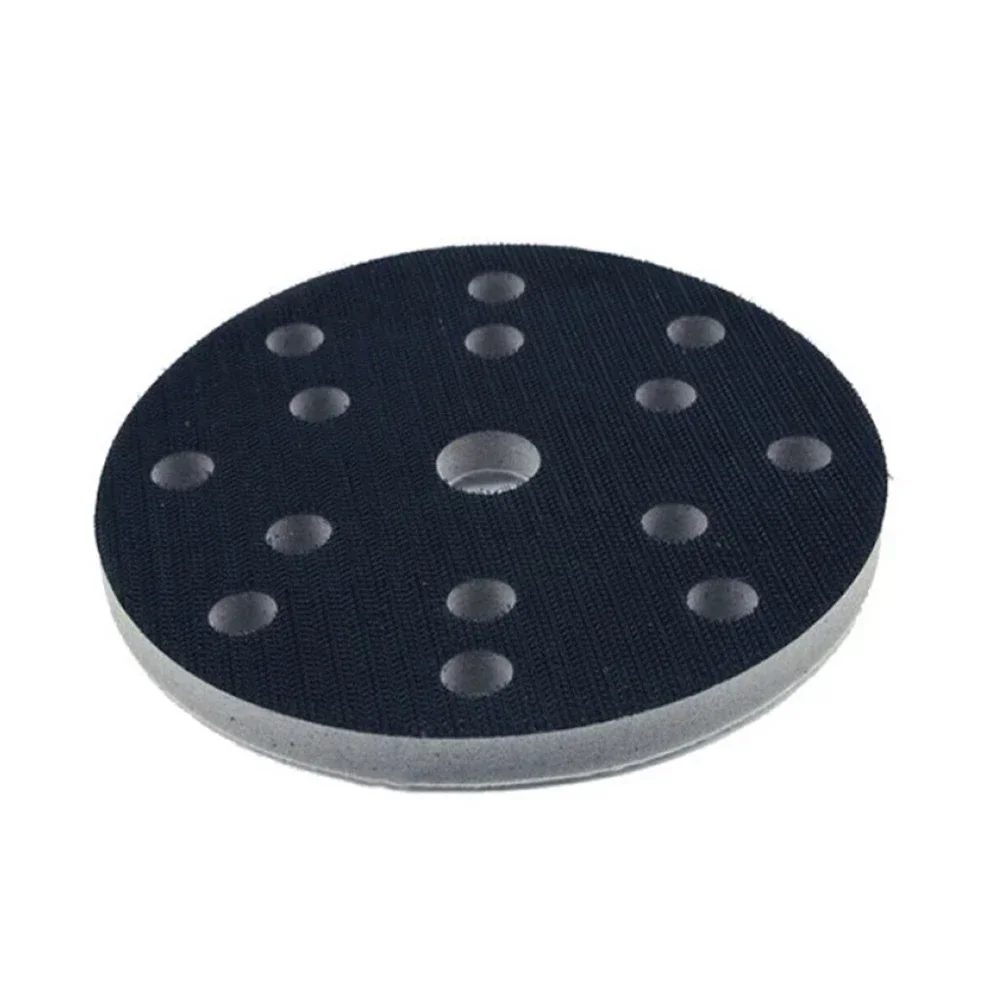 ALLGOOD 6 Inch 150mm 15 Holes Soft Sponge Interface Pad Sanding Pads Backing Hook & Loop Sanding Discs For Polisher