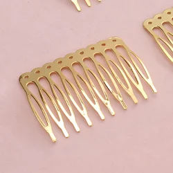 Metal Hair Side Comb Clips Iron Mini 10 Teeth French  Hair Comb for Hairstyle Accessories