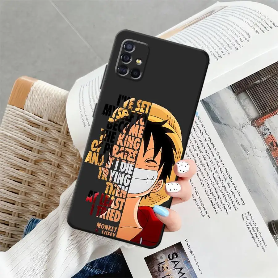 Casing Anime untuk Samsung Galaxy A72 A73 A54 A71 A12 A13 A22 A23 A51 A52 A14 A15 A35 A41 A24 A31 A16 A21s A33 A34 Penutup Ponsel Lembut