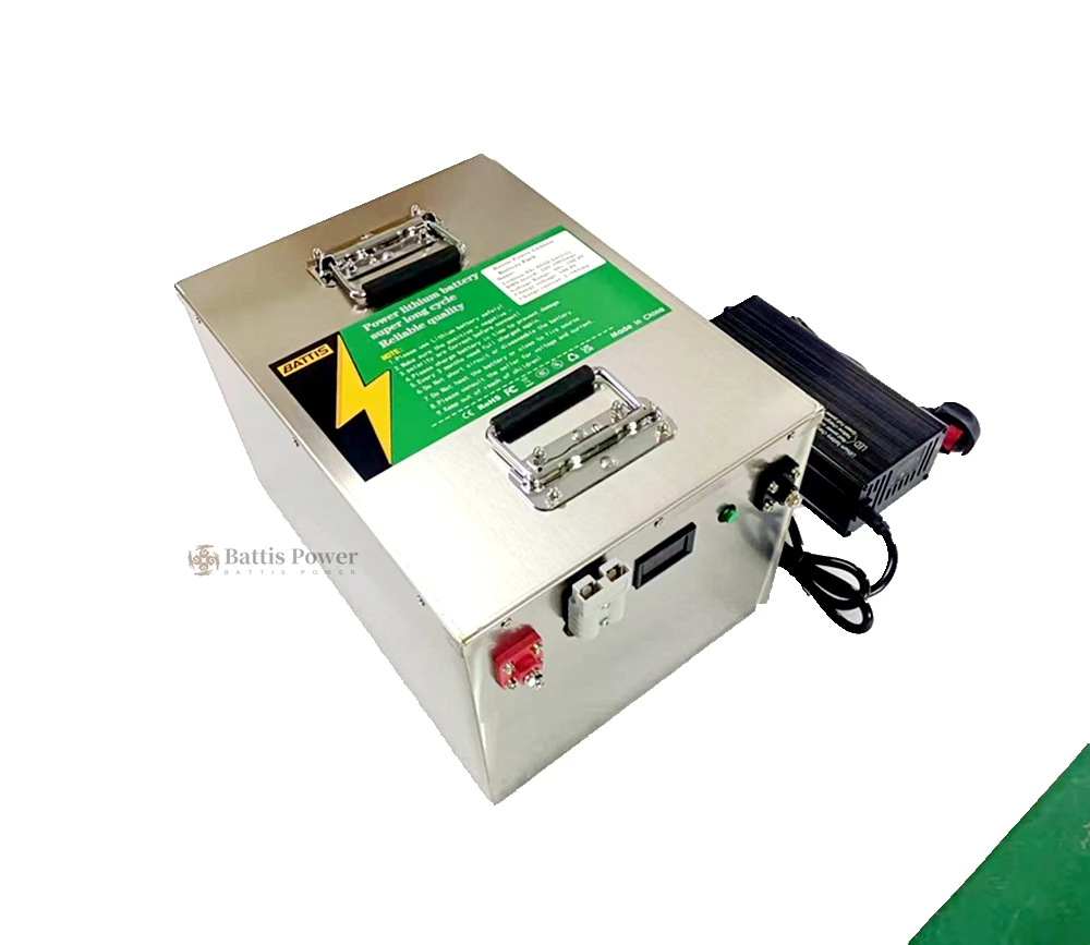84V 50Ah~100Ah Lithium Ion Battery Bluetooth APP BMS Stainless Steel Housing With Charger for E-Bike Electric Scooter Motorcycle