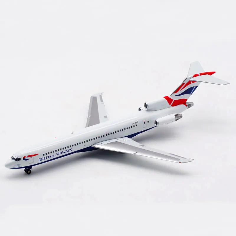 Diecast 1:200 Scale British Airways B727-200 ZS-NVR Alloy Aircraft Model Collection Souvenir Display Ornaments