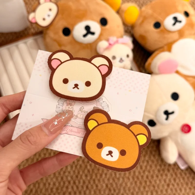 

Новая нашивка для волос Rilakkuma, милая мультяшная девушка, лоб, боковая нашивка для волос, девичье сердце, милое, милое, многофункциональное, изысканная, старая школа, липучка