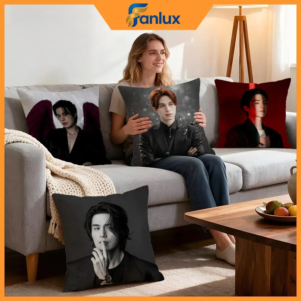 Star Lee Dong Wook Cushion Cover 4Pcs Decorative Covers Soft Cushion Case for Sofa Couch Decor 40x40 45x45 Pillowcases