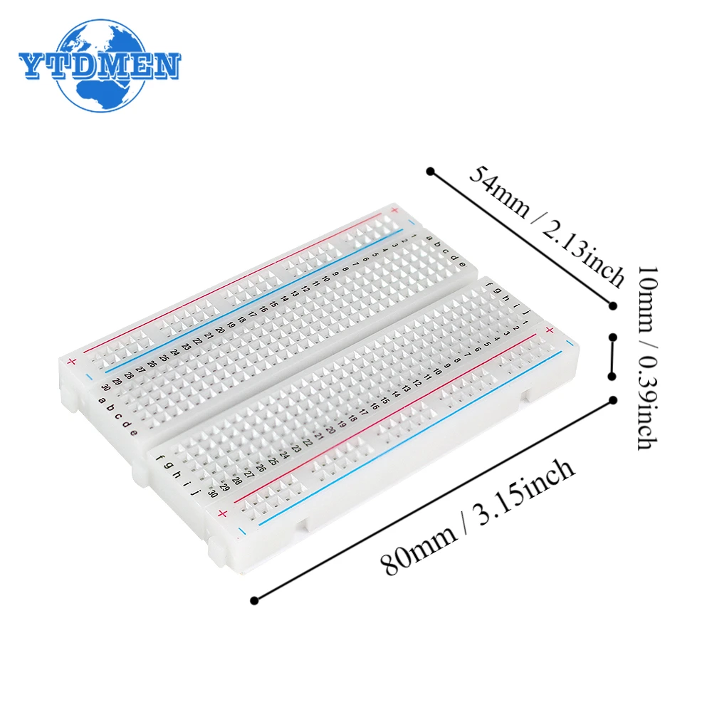 Breadboard 400 Point Solderless PCB Bread Board Jumper Wire Dupont Line 10cm/20cm 20pin/40pin Test Develop DIY for Arduino Kit