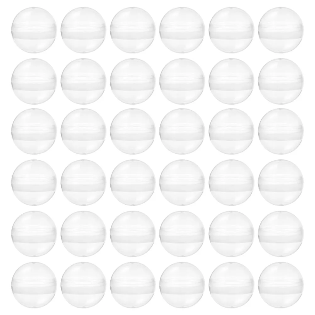 

100 Pcs Chewing Gum Transparent Shell Child Small Round Capsules Plastic Clear Fillable Balls