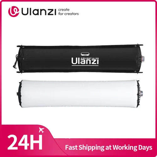 ​ Ulanzi AL120/AL60 Luz LED inflable bicolor Tubo de aire Luz de vídeo 2700-6500K para fotografía interior/exterior