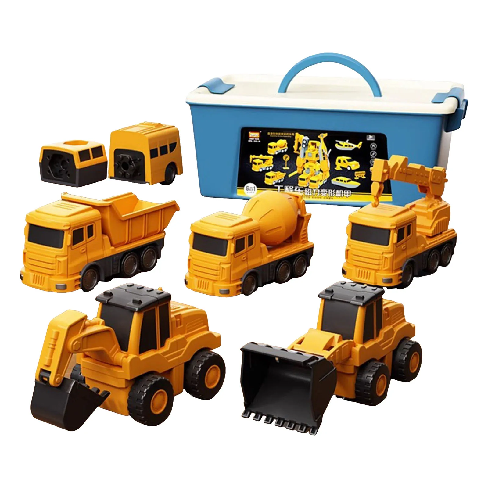 

Children's Carpet Children's Toys Children's Robot Car Set 35 Piece Set And Materials Smooth Edges Without Burrs Robot Car Set