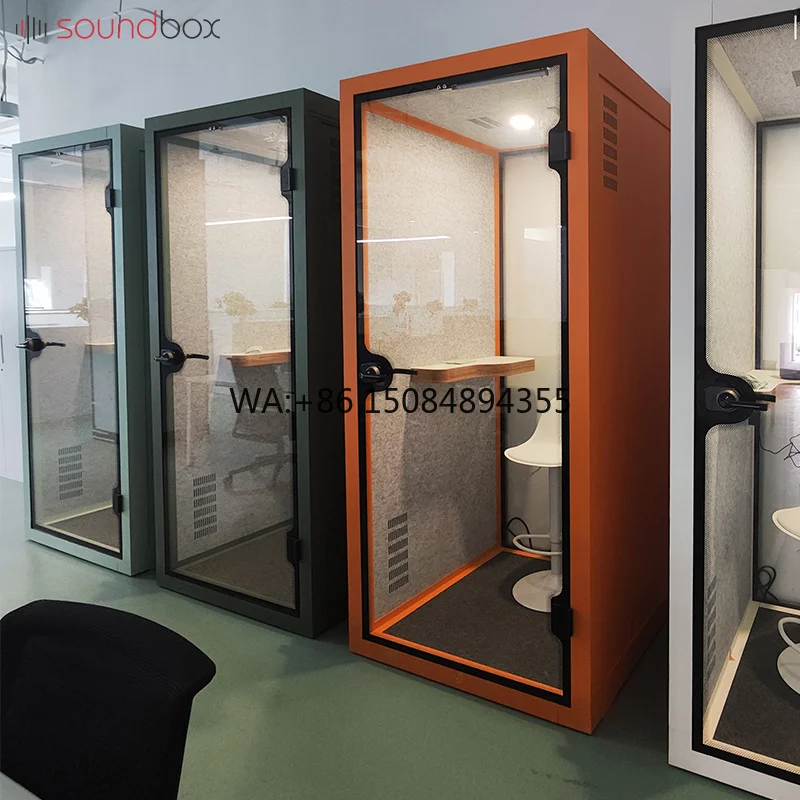 Soundbox Office Phone Indoor Home Sound Proof Call Pod Diy Noise Reduce Privacy Telephone Booth