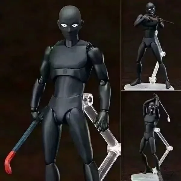 Figura de Anime Figma SP089, abrigo de Detective Conan Bla, pantalla en caja móvil criminal, juguete de modelo proporcional de PVC coleccionable