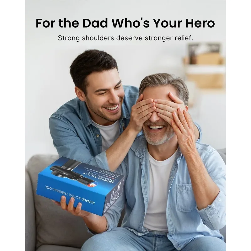 Thermacool Massage Gun Deep Tissue with Heat and Cold Head, FSA HSA Eligible, Handheld Muscle Massager with Carry Case