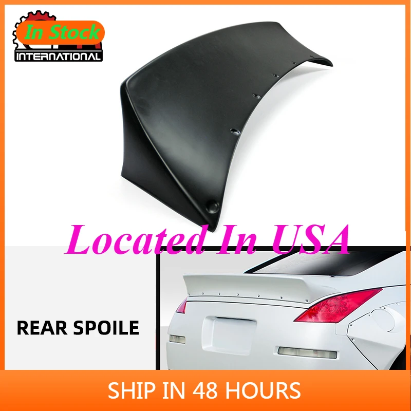 ROB Style Rear Spoiler For Nissan 350Z Glass Fiber FRP unpainted Tunk Wing Lip BodyKits Car Styling Auto Tuning Trim Part