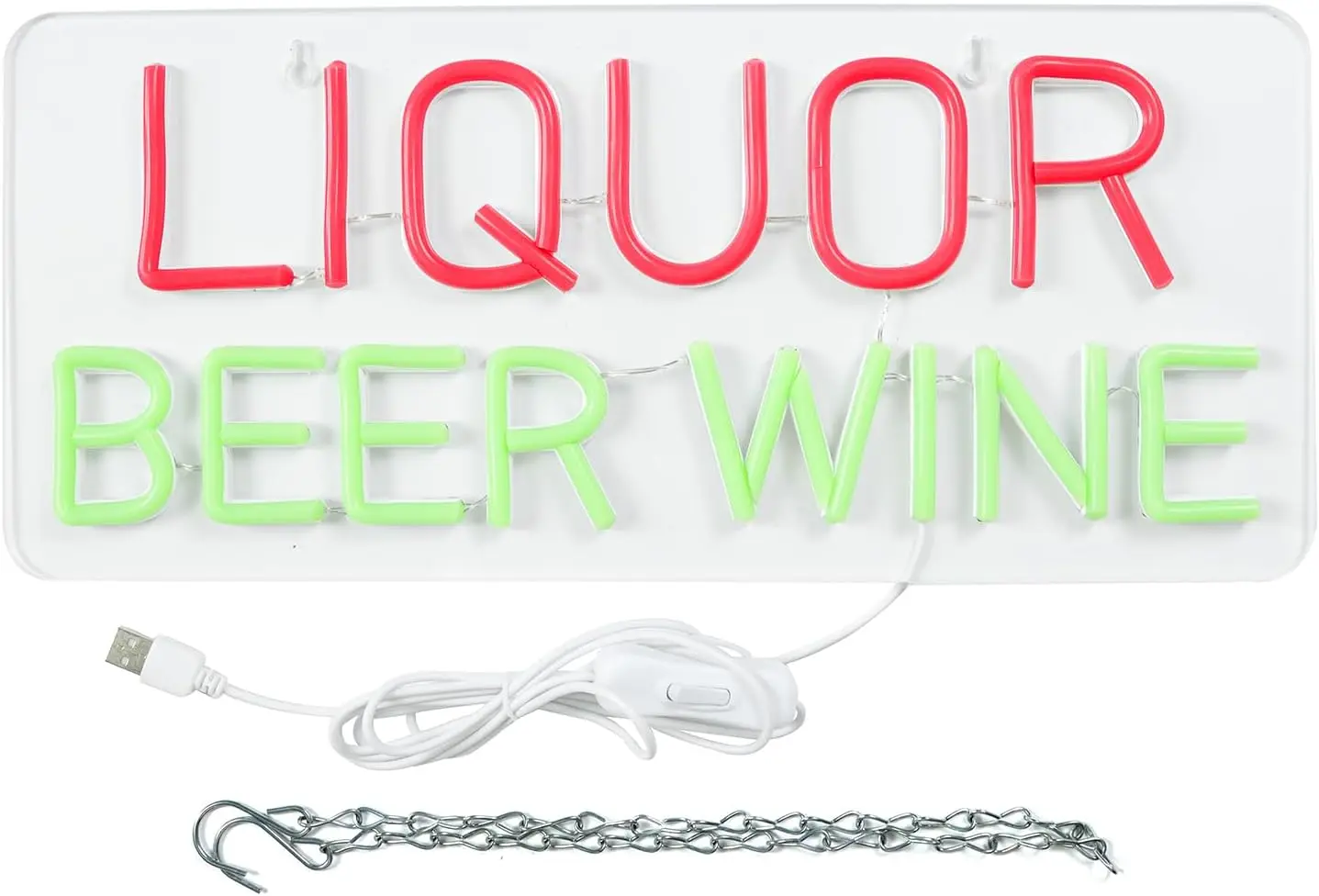 주류 맥주 와인 네온사인 USB 디밍 가능 LED 네온 조명 (주류 판매점, 바, 맨케이브, 펍 장식, 와인 애호가, 바텐더 선물용)