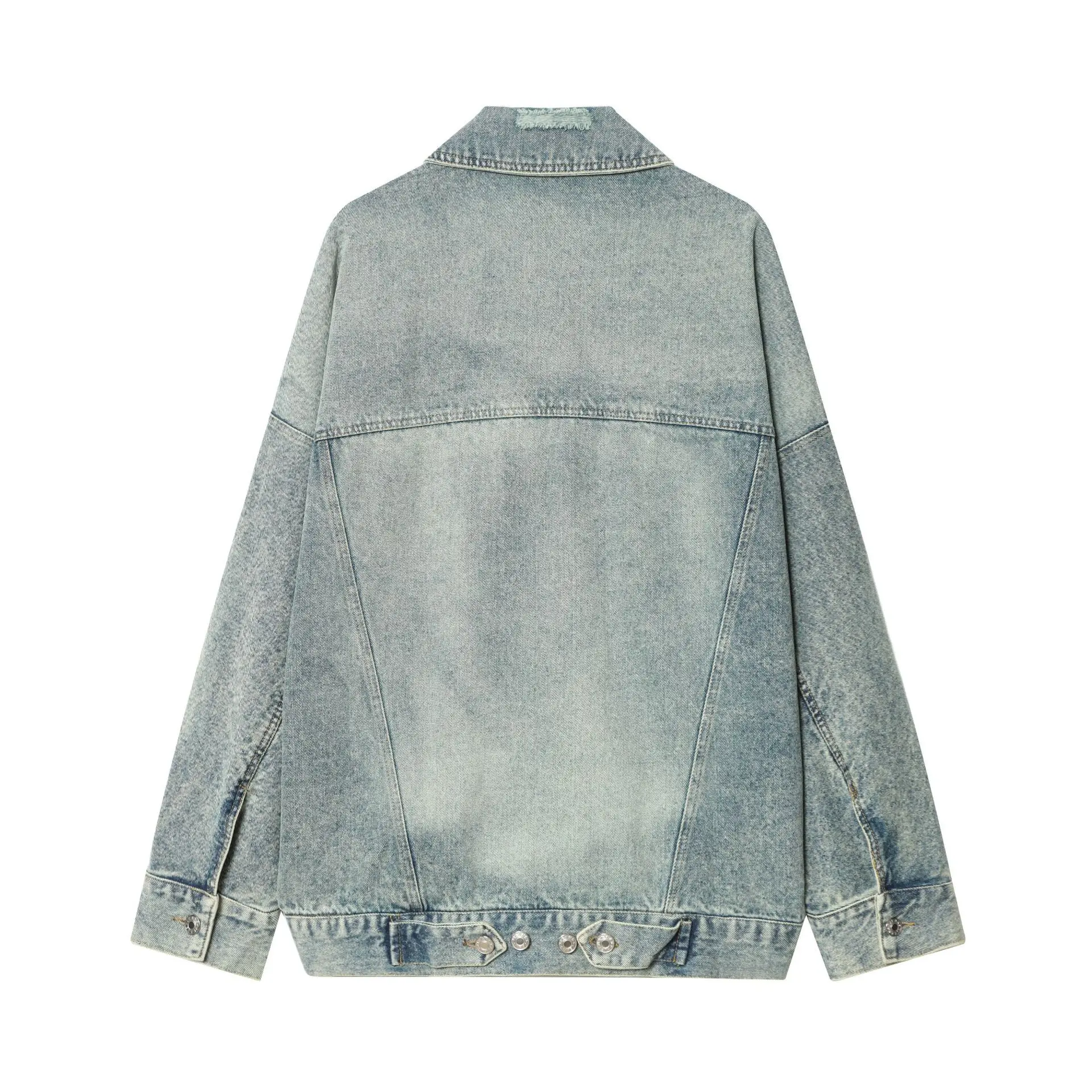 Women's Fashionable Loose-Fit Oversized Denim Jacket   1885