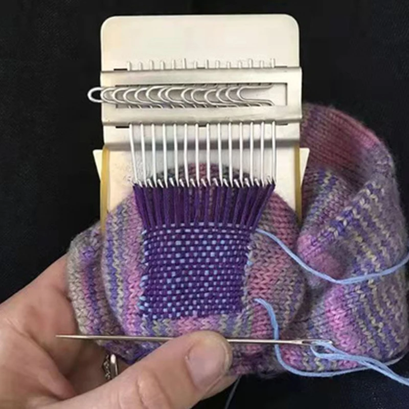 Wooden Patching Machine Speed Weve Type Small Loom Tool, Diy Creative Braiding Hand Knitting Stitching And Knitting Loom