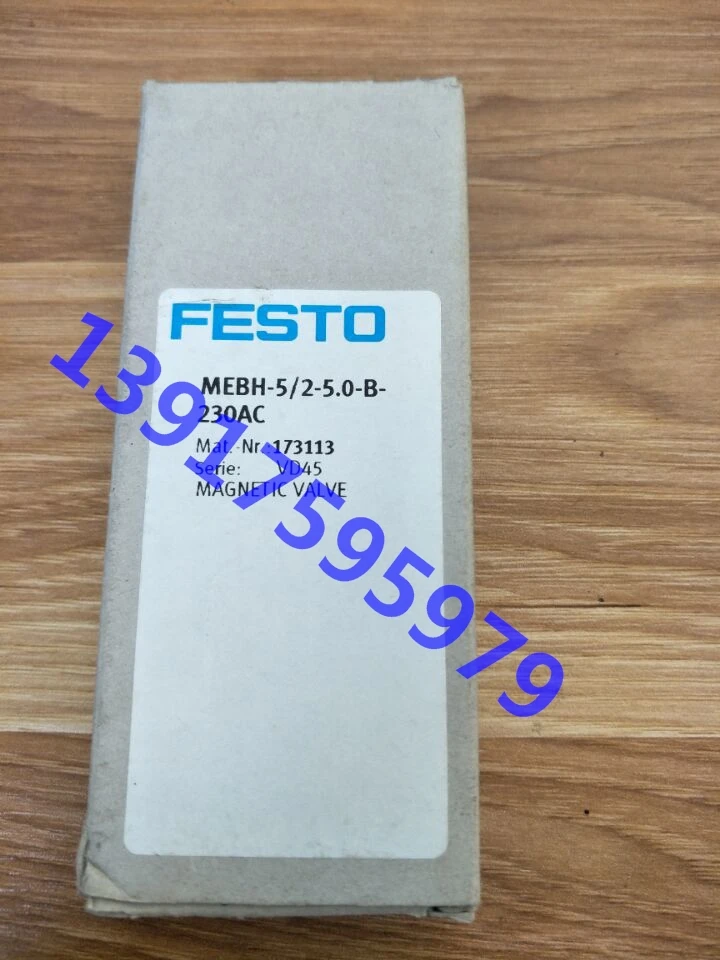 Original Festol Solenoid Valve MEBH-5/2-5,0-B-230AC 173113 In Stock