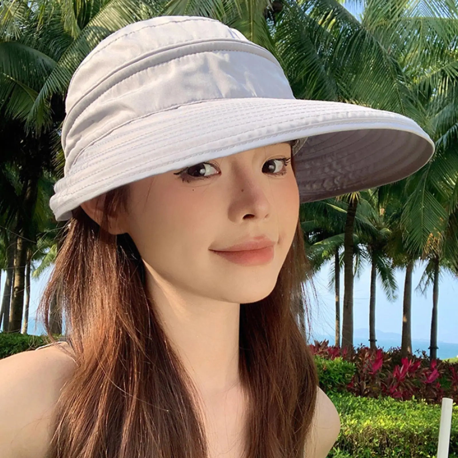 

Women Wide Brim Sun Hat Lightweight Breathable UV Protection Hat For Beach Hiking Fishing Gardening Outdoor Travel Sports